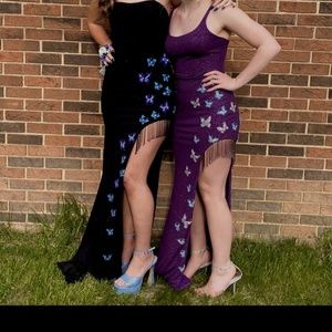 AMARRA Designer Butterfly Prom Dress